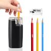TYS Mini Electric Pencil and Easy To Use Sharpener, Battery-Operated, Compact, Pocket-Sized, Lightweight, Portable, (Black)