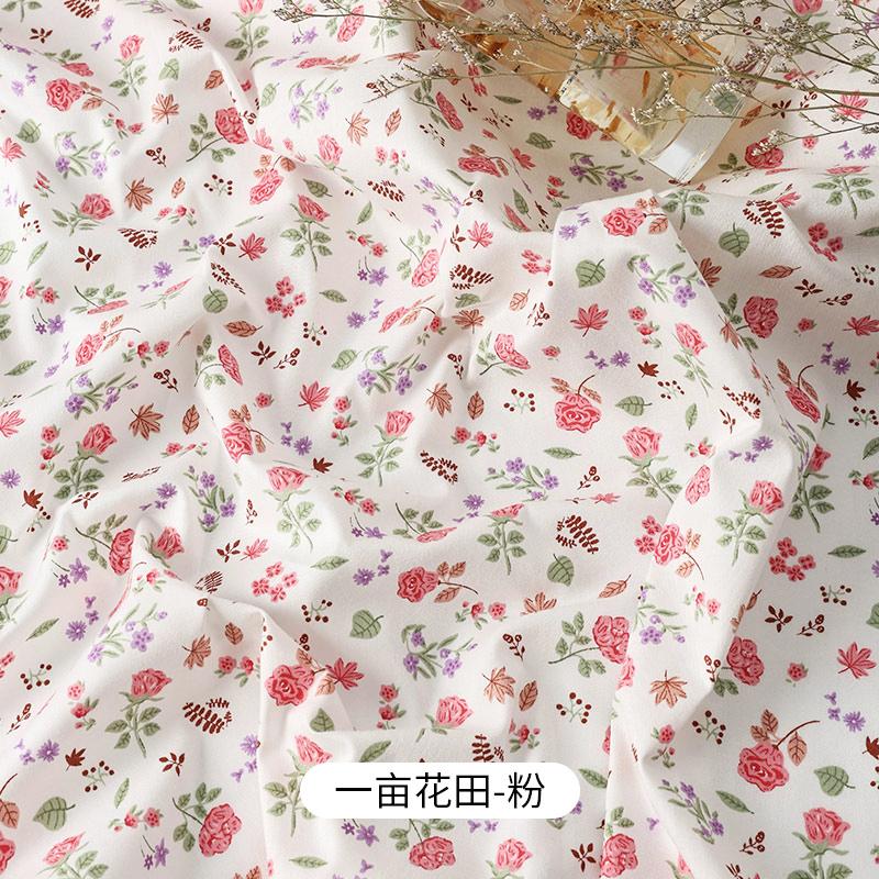 0,5 м/2 м Ткань из чистого хлопка в деревенском стиле с мелким цветочным принтом для шитья платьев, декоративная ткань, ткани для одежды ручной работы DIY
