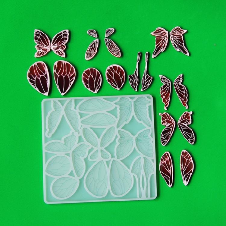 Reusable Silicone Jewelry Accessory Crafting Mold Flexible Silicone Craft Mold for Butterfly Wing Embellishments