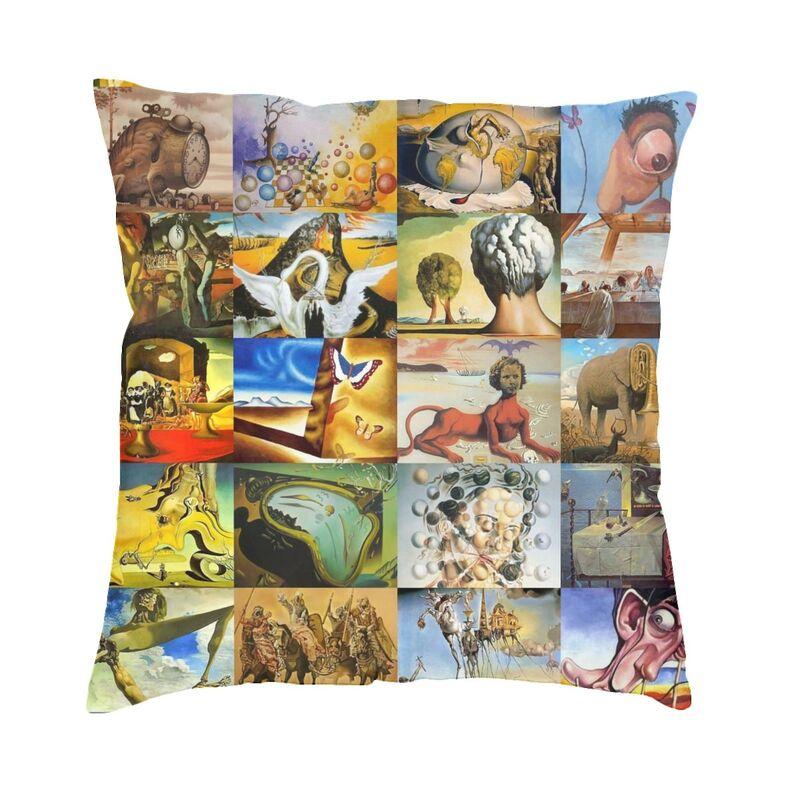 The Persistence Of Memory Cushion Cover 45X45Cm Salvador Dali Painting Art Velvet Cute Pillow Cases For Sofa Home Decor