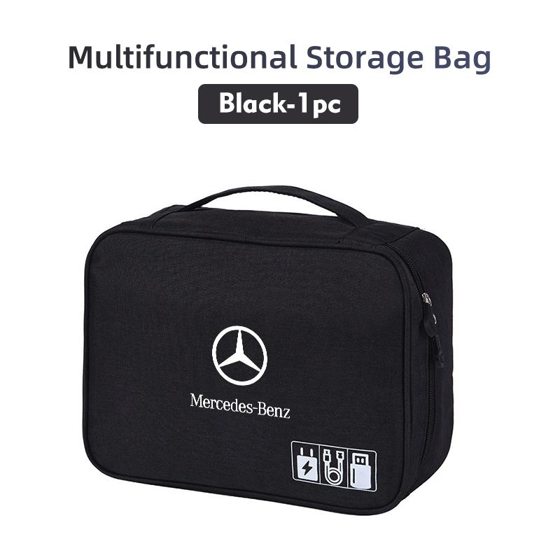 GLC GLB Для автомобиля Mercedes Benz Цифровое USB-зарядное устройство Штекер Сумка для хранения Кейс для дорожных кабелей CLK GLC W212 C200 C300 W203 W204 W205