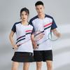 Women Men Badminton Tennis Table Sport Shirts Shorts Set Breathable Quick Dry Athletic Team Uniforms Customizable
