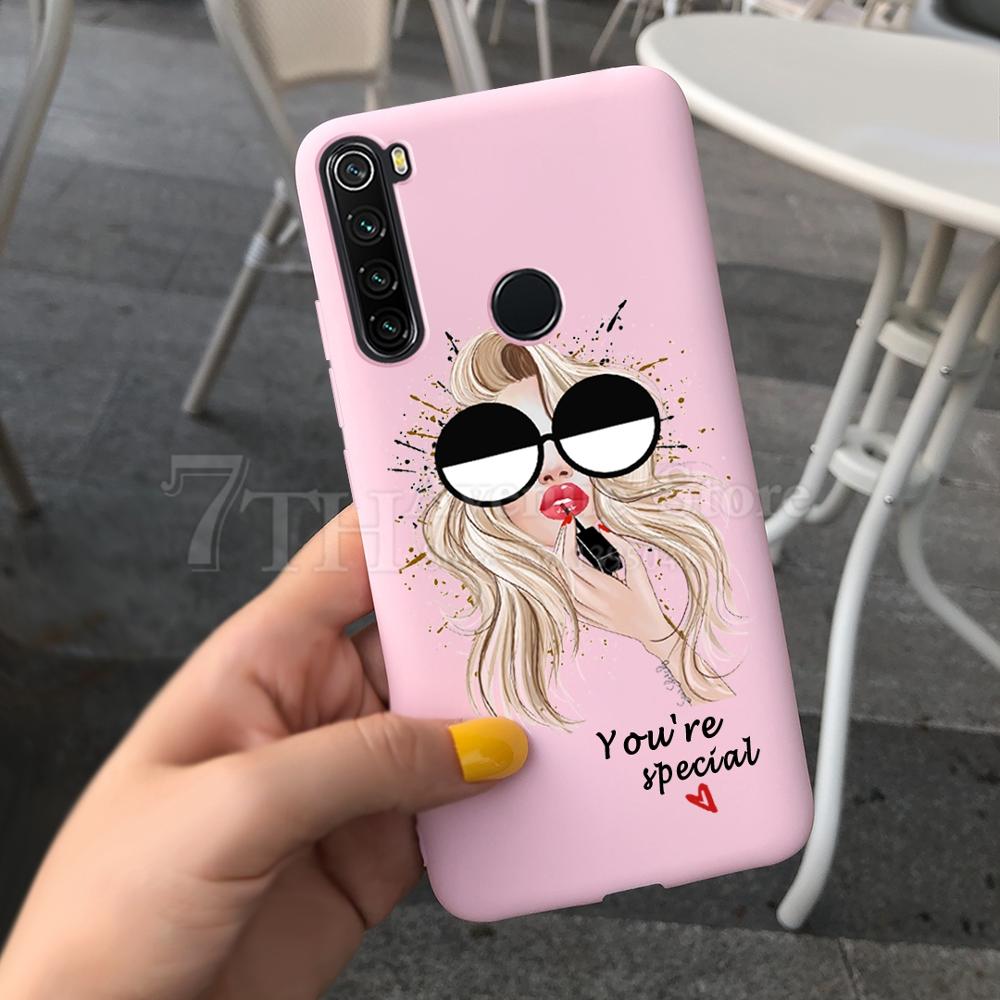 Для чехла Xiaomi Redmi Note 8 Чехол Красивая Девушка Мягкий Силиконовый Чехол Для Xiaomi Redmi Note 8 Чехол Funda Redmi Note 8 T 8T Чехол