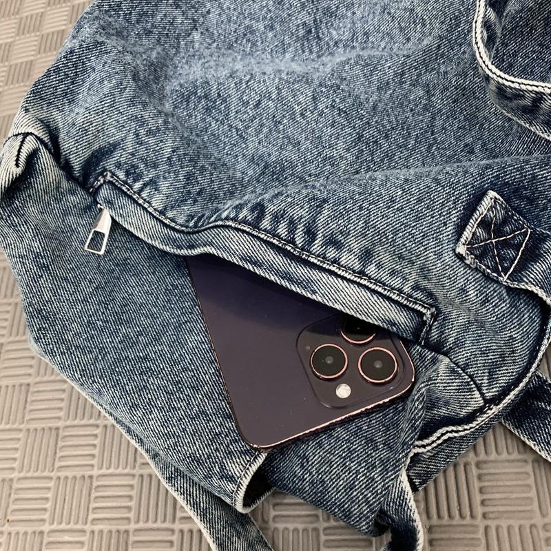 Джинсовая сумка, женская сумка через плечо, большая вместительная сумка через плечо для мужчин, сумка-мессенджер