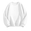 2025 New Round-Neck Sweatshirt for Men and Women, Autumn and Winter Pure White Trendy Brand Loose Fit Couple's Fleece-Lined Thickened Inner Layer Top