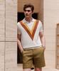 THEKNITCOMPANY (M) Поло Orea с интарсией «Шеврон», 2 цвета
