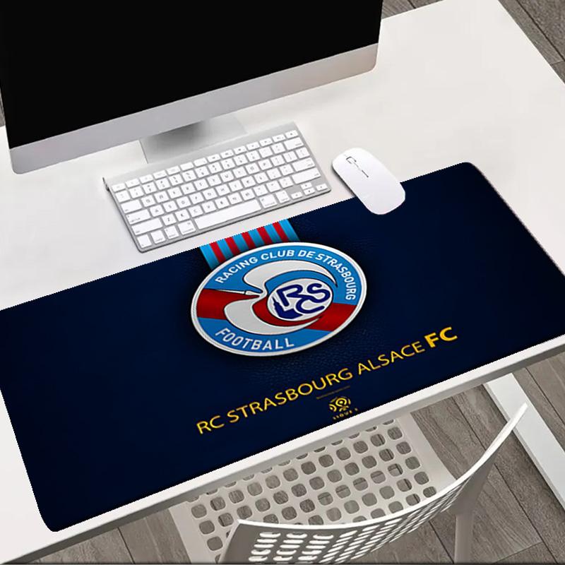 Racing Club Strasbourg Crest Mouse pad Office Desk Mat, Gaming Mouse Pad Mousepad, keyboard pad,Heavy-Duty Non-Slip Rubber Backing, Gift