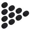 Mini Lapel Headset Microphone Windscreen Mic Foam Cover Black 10-Pack
