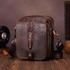 Crocodile Pattern Men's Single-shoulder Bag, Genuine Leather Mobile Phone Small Crossbody Bag, Men's Style, High-end Feel