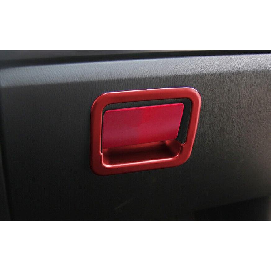 For Mazda 3 Axela 2014-2018 Bright Red Co-Pilot Storage Box Handle Cover Trim