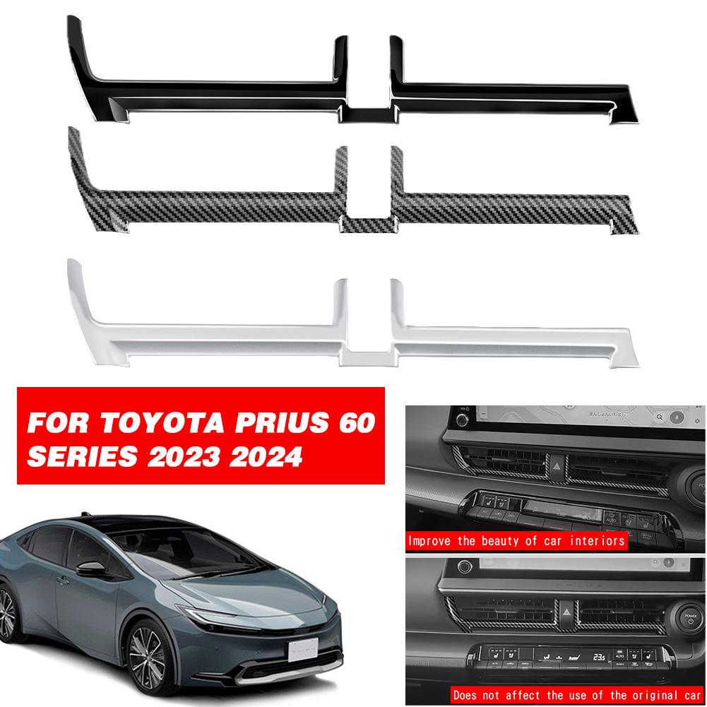 Для Toyota PRIUS 60 Series 2023 2024 передняя панель центральная крышка воздуховода кондиционера средняя наклейка на крышку вентиляционного отверстия кондиционера аксессуары