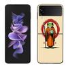 Милый Мышь Аксолотль Лягушка Волшебник Чехол для Телефона Для Samsung Z Flip 7 6 5G Galaxy Z Flip 5 4 3 Черный Жесткий Чехол Роскошный ПК Корпус C