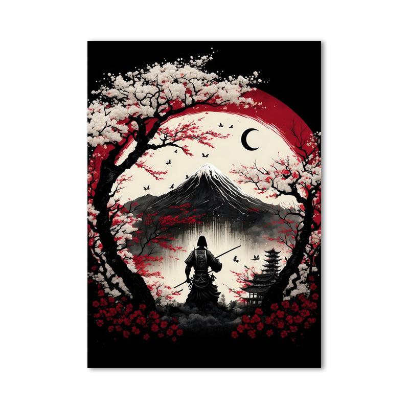 Японский замок, самурайский храм, холст, живопись, просто японский пейзаж, постеры и принты, настенные художественные картины для украшения дома