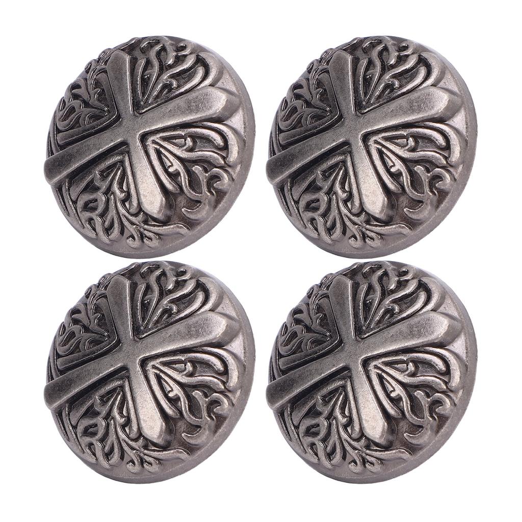 10 комплектов заклепок и винтов 30 мм круглые кнопки-заклепки 7 мм крестообразные винты для кожаных ошейников и ремней