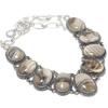 Flint Stone Gemstone Handmade 925 Silver Jewelry Necklace 18" JCN484-332