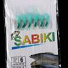 Золотые Крючки Sabiki Снасточки Sabiki Зеленая Резина Приманка Sabiki Леска Крючки для Ловли Карпа