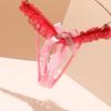 2025 New Women's Lace Thong: Sexy Low-Waist, Plus Size, Pure Cotton Bow Decor