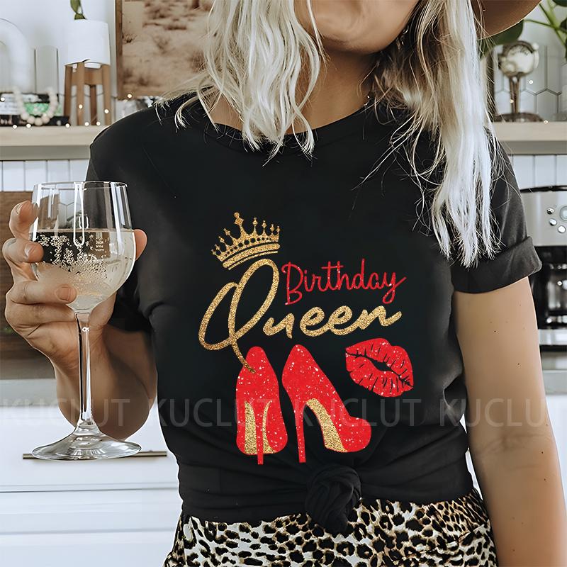 Женская футболка 40th Fabulous Tees Женская футболка для вечеринки в честь 40-летия королевы Модные графические топы Повседневная эстетичная женская одежда