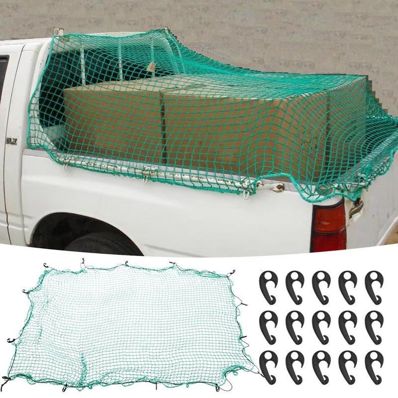 Safety Net For Pickup Heavy Duty Truck Bed Mesh Car Accessories With Elastic Rope For Fishing Beach Trips Traveling Camping