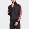 adidas Оригинальная повседневная спортивная куртка с логотипом в полоску и трилистником, мужская куртка с длинными рукавами, черная IN4719