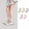 Ladies Spring and Summer New Style Thin Hollow Love Mesh In The Tube Socks
