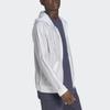 Adidas Originals Embroidered Patch Striped Hooded Windbreaker Men Outerwear White IA3939