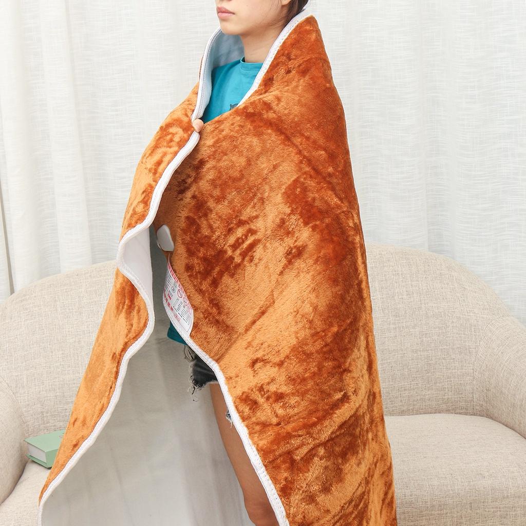 Зимнее электрическое одеяло 110 В/220 В, более толстый обогреватель, двойное теплое одеяло для тела 150x120 см, одеяло с подогревом, термостат, электрическое отопление