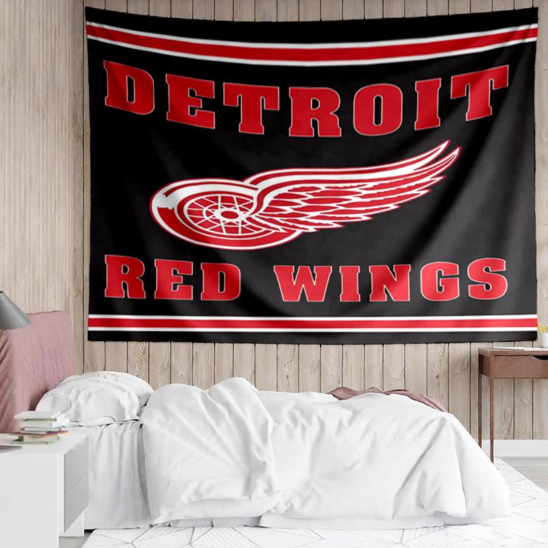 1PC Red Wings Logo Tapestry Accessories Playroom Tapestry, for Bedroom,Livingroom, dormitory Room Wall Decor Fan Birthday Gifts