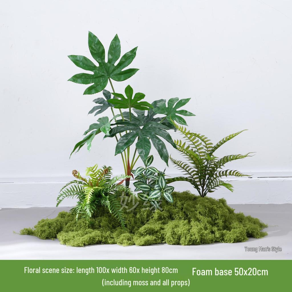 Bionic Fake Plants for Indoor Decoration: Living Room, Window Display, Under Stairs, Corner Arrangement.