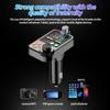 Автомобильный FM-передатчик Bluetooth 5.0, автомобильное зарядное устройство с двумя USB-портами, быстрая зарядка PD Type-C, беспроводной приемник громкой связи, аудиоприемник MP3-плеер
