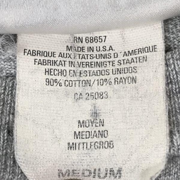 Редкая винтажная футболка 90-х годов, сделано в США / Мир Диснея / Футболка с коротким рукавом / Вышивка Микки Мауса [Мужская M / Серая](ИСПОЛЬЗОВАЛ)