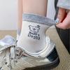 Cute Socks Medium Tube Socks Color Matching Bow Cartoon Tide College Style Puppy Flocking Socks