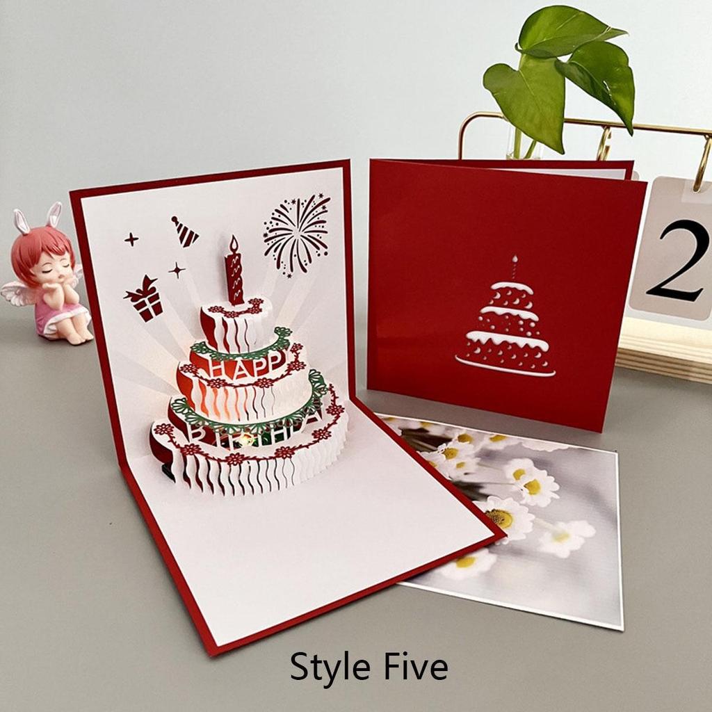 3D всплывающие поздравительные открытки, согревающая светодиодная подсветка, торт ко дню рождения, музыка, поздравительные открытки с днем рождения, всплывающие поздравительные открытки, лазерная резка, лучшие открытки с днем рождения