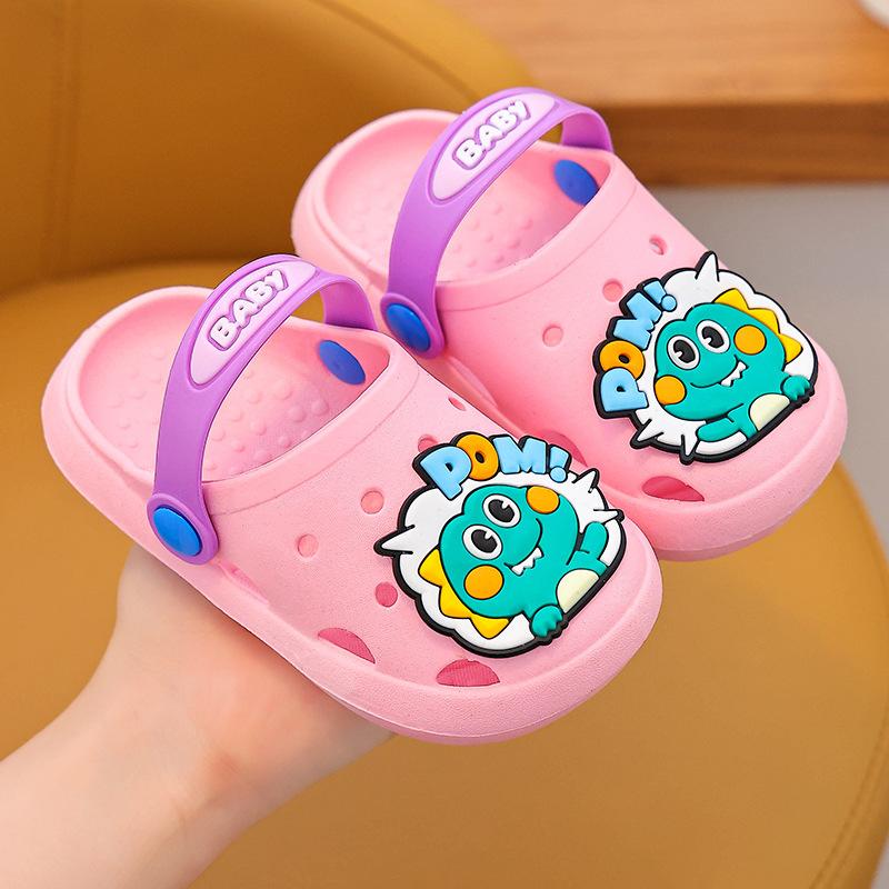 Cartoon Boy's Shoes, Indoor Soft-bottom Anti-slip Girls' Flip-flops