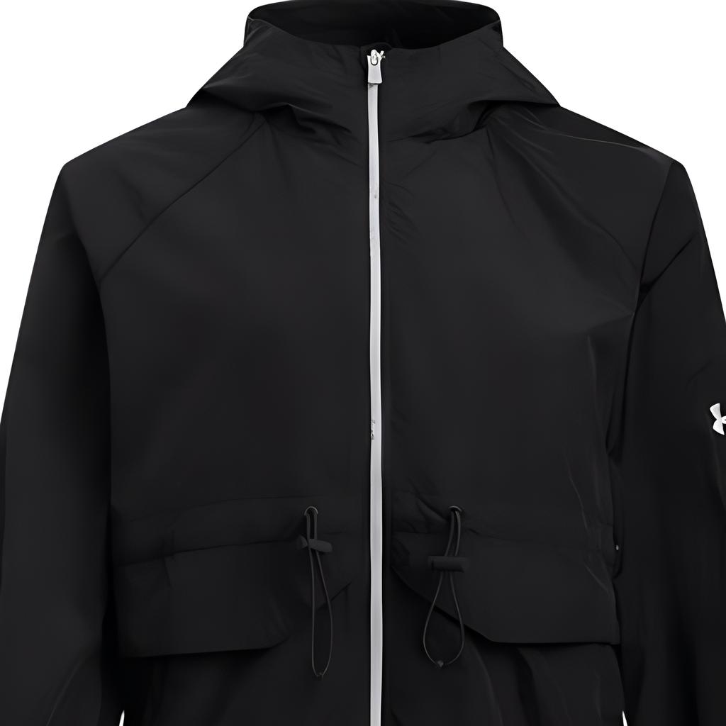 Under Armour Жакет женский из жатой ткани, свободный, удобный, универсальный, черный 6005994-001