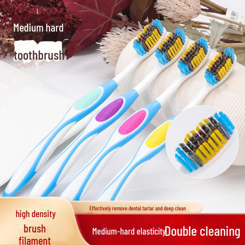 Ультрамягкая зубная щетка для взрослых Shu Chen — щетина высокой плотности и ультратонких щетинок для улучшенного домашнего ухода