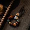 Bag Hanging Wooden Beaded Pendant Charm Beads Lanyard Creative Car Key Ring  Key Decor