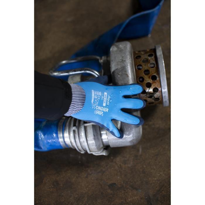 Work Gloves - WONDER GRIP - AQUA-11 WG-318 - Waterproof - Unmatched Grip - Comfortable