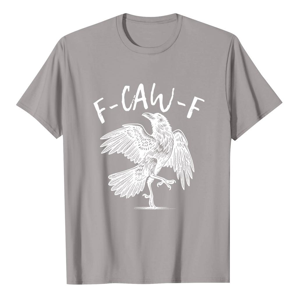 F-CAW-F Women's Casual Letter Print Short-sleeved Top T-shirt