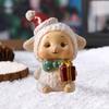 Christmas Miniature Figurines Mini Resin Santa Claus/Snowman/Tree/Bear/Rabbit Figurine 3D Cute Christmas Statue for Home Desk Decor Dollhouse