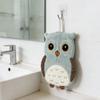 Hangable Kitchen Handkerchief Soft Cleaning Cloth High Quality Owl Hand Towels  Kitchen Home