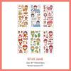 Waterproof PET Stickers for Costumes, Astronauts, Cute Characters, Animals, and Japanese and Korean INS Style Notebook Decorations.
