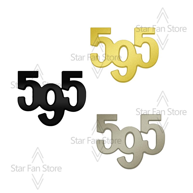 Metal Competizione Turismo 595 Badge 3D Stickers Car Trunk Body Emblem Decal Styling For Fiat Punto Abarth 500 Panda Bravo Stilo