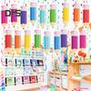 18 Set Back To School Crayon Hanging Swirls Decorations with Cutout Cards Welcome Back To School Ceiling Swirls for Classroom Decor