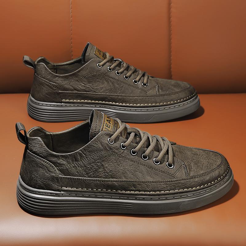 Мужские повседневные модные кроссовки для скейтбординга на четыре сезона, удобные для студентов, трендовые кроссовки для мальчиков с мягкой подошвой, дышащая обувь