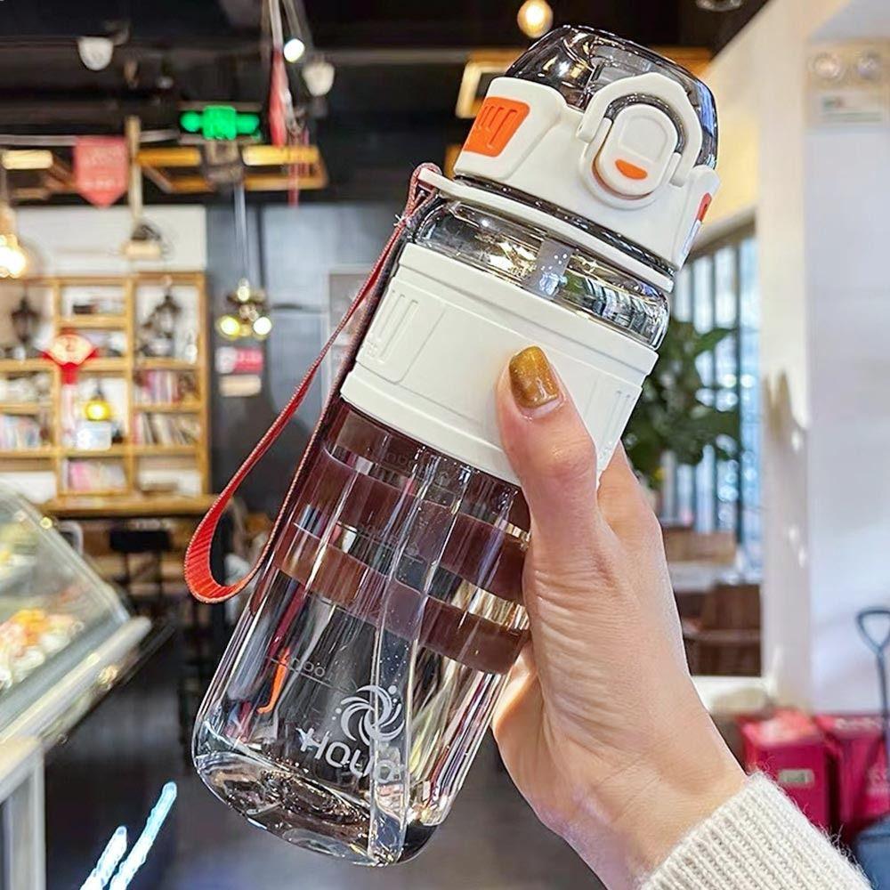 750ml/1000ml Large Capacity Summer Water Bottle With Sippy Handle Strap Drinking Kettle Outdoors