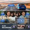 3/4 Lens Dash Cam 4*1080P Video Recorder For Car DVR 360°Auto Camera Black Box Night Vision 24H Parking Monitor Car Assecories