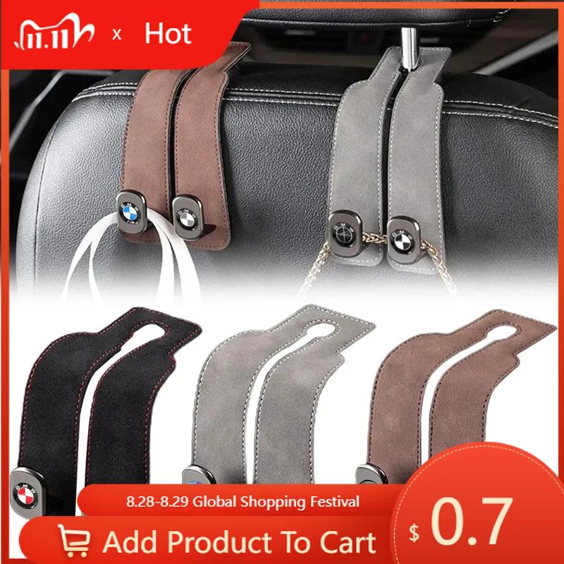 Car Sticker Car Seat Back Hook Suede Double-Headed Rear Storage For BMW 50th F12 F13 G30 G32 F34 F40 F45 F46 X1 X2 X3 X5 X4 X6 X
