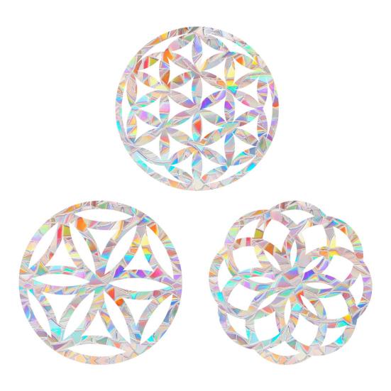 Радужные наклейки на окна ПВХ Suncatcher Prism неклеящиеся наклейки водонепроницаемые статические наклейки для украшения стеклянных дверей окон дома стены