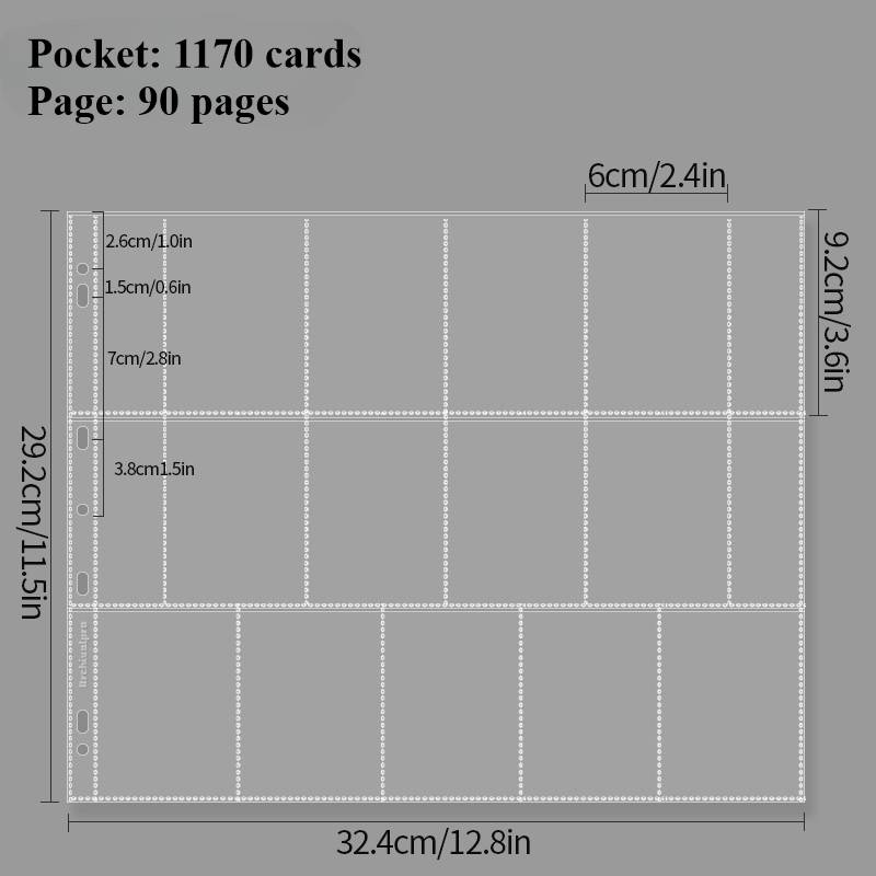 5-15 Grid Binder Photocard Holder 10-90pcs Inner Page Large Capacity Photo Album Idol Card Collect Book Poka Cards Binder Album